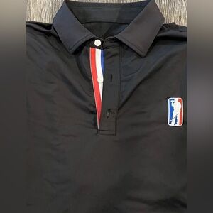 USAG U Suck At Golf Polo Shirt Short Sleeve Stretch Size Men's Medium Black